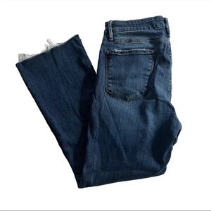 FRAME Le Crop Mini Boot Women’s Jeans 32 High Rise Dark Wash Sustainable Denim